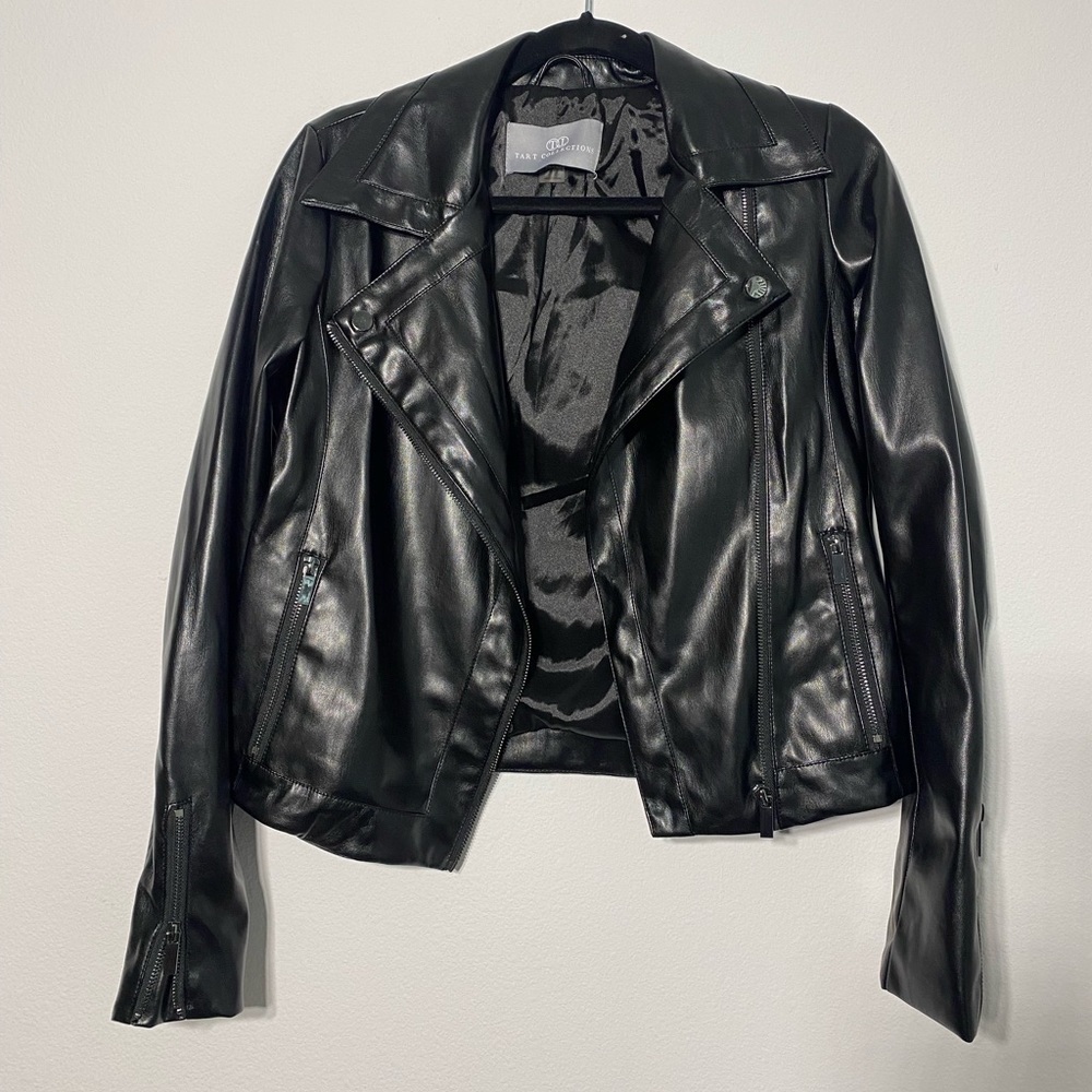 Tart Collections Mila Jacket size S black leather jacket - Picture 5 of 10